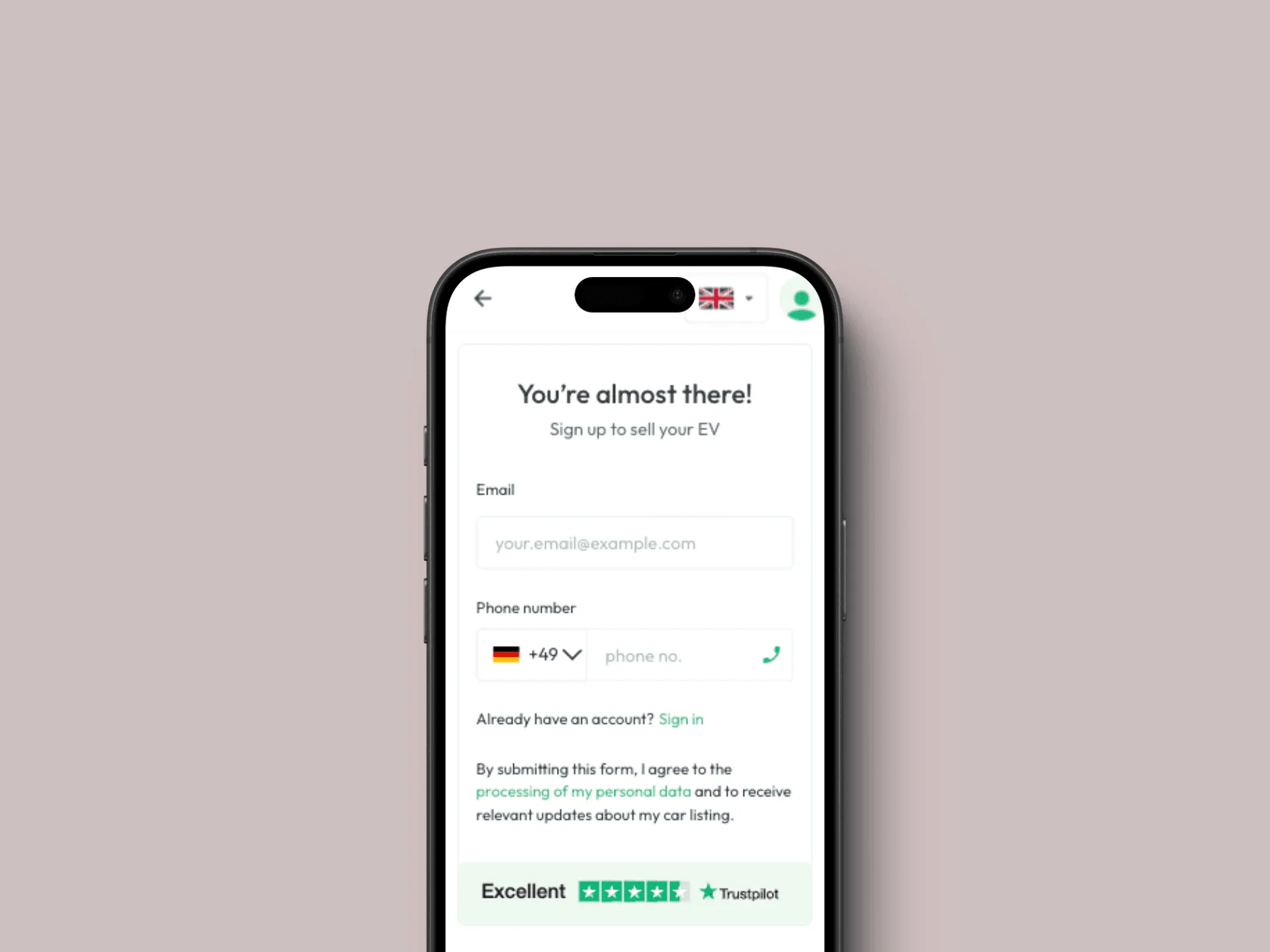EV marketplace — EV Marketplace interface built by Lowcodr
