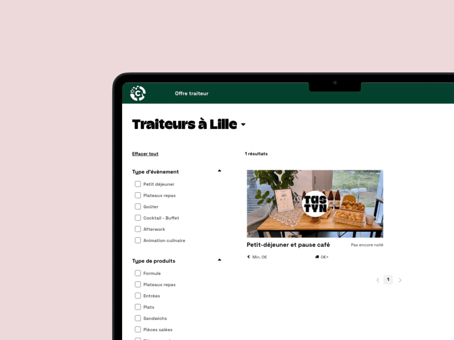 B2B Caterer Marketplace