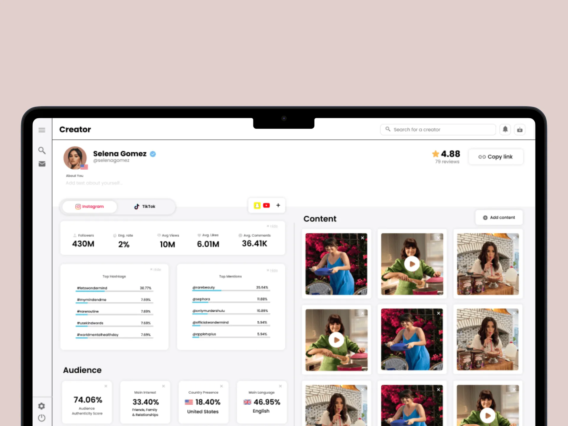 UGC marketplace